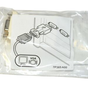 Adaptador Dell 0J8461 DVI‑I a VGA (DVI a SVGA) – Nuevo – Compatible con Entradas VGA