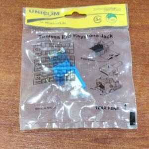 Keystone Jack Cat5e Tooless UNICOM MIOP5‑UE8‑BL Azul ‑ IDC / T568A‑B ‑ Nuevo