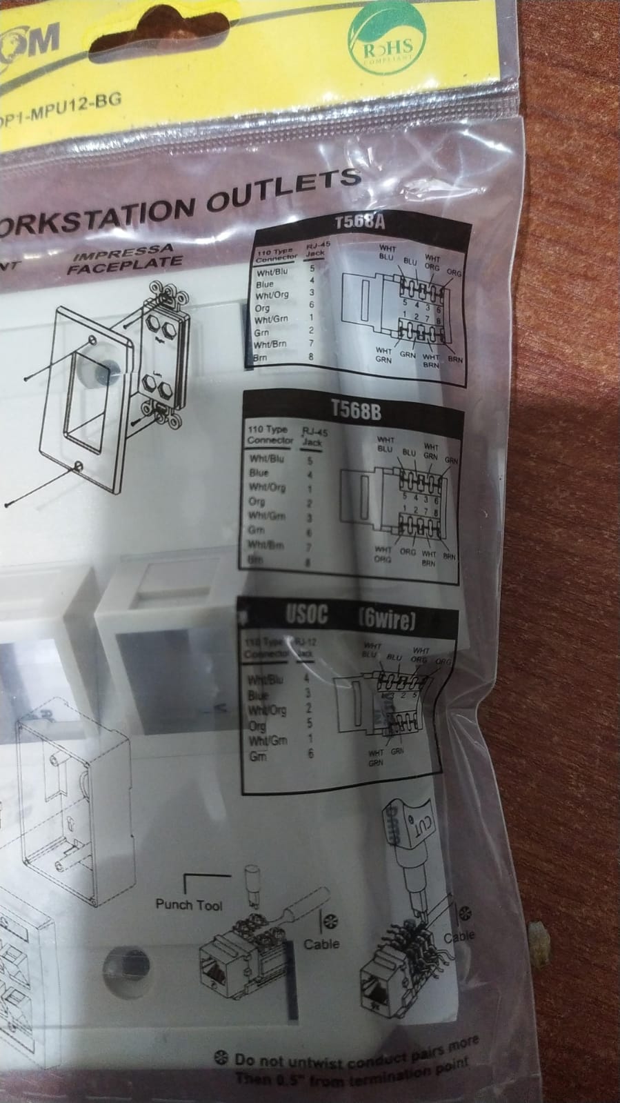 Placa Keystone Unicom MIOP1‑MPU12‑BG Beige – Porta Keystone superficie - Image 4