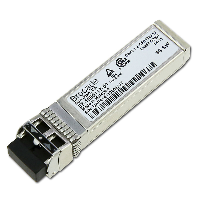 Transceptor Brocade 57‑1000117‑01 8G SW SFP+ (Clase 1 / Norma 21 CFR) – Seminuevo