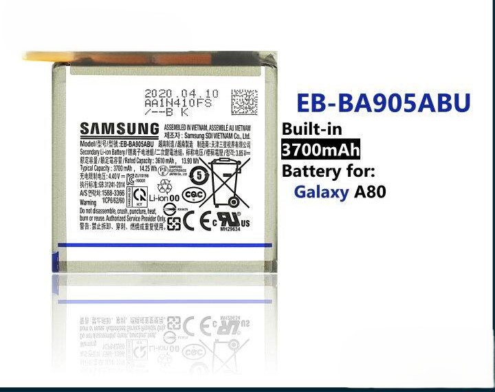 Batería Samsung EB‑BA905ABU (Galaxy A80/A90) – Seminueva, sin flex