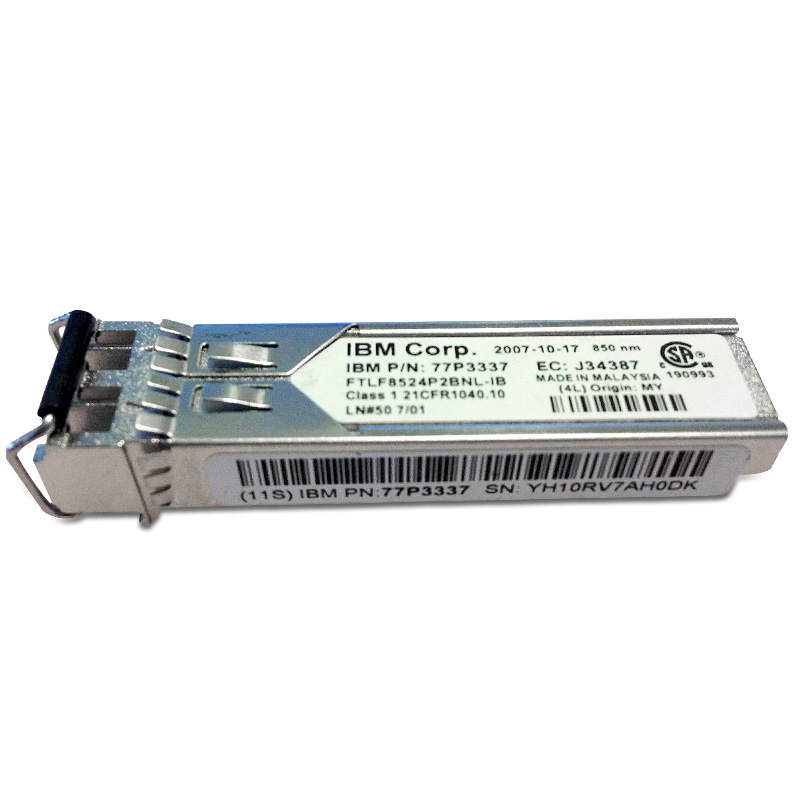 Módulo SFP 4 Gb IBM 77P3337 / FTLF8524P2BNL‑IB 850 nm (seminuevo)