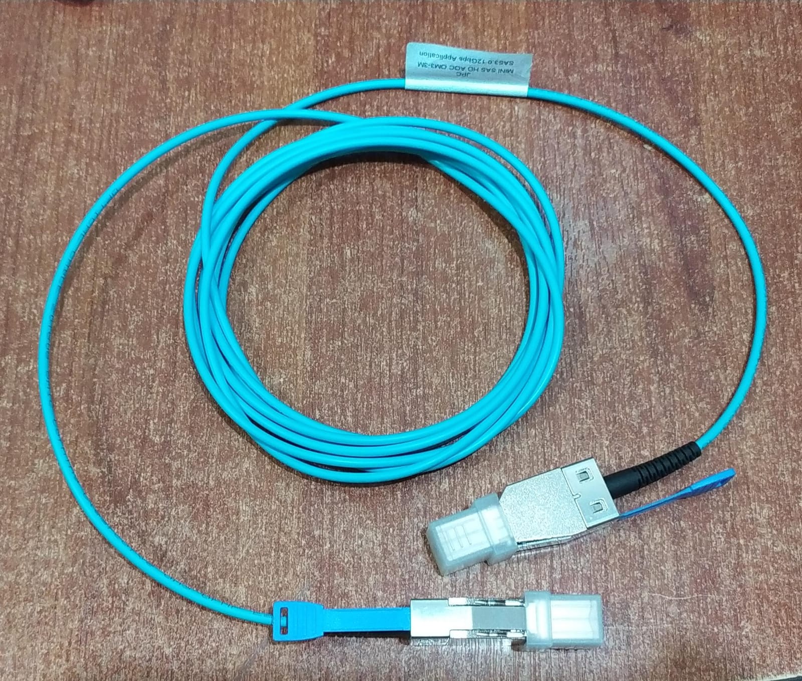 Cable Mini SAS HD AOC JPC P5300FC0003M‑1 3M 12Gbps OM3 (Oracle P7348776) Para SAS 3.0