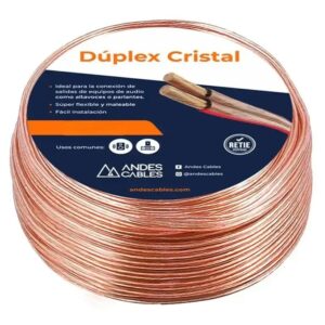 Cable Andes Gemelo 2×16 AWG · Duplex Cristal · 96 m · Nuevo