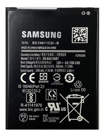 Batería Samsung EB‑BA013ABY (Samsung A01 Core) – Seminueva sin flex – Para repuesto - Image 2