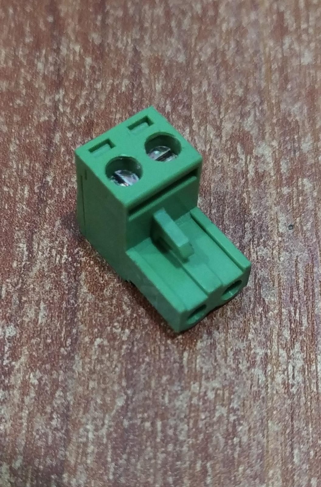 Bloque terminal enchufable 2 polos verde – seminuevo perfecto estado