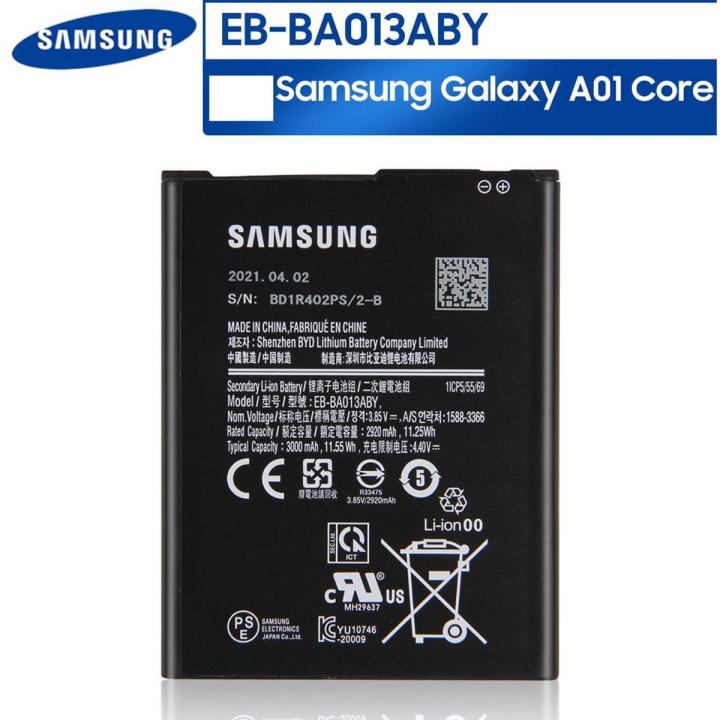 Batería Samsung EB‑BA013ABY (Samsung A01 Core) – Seminueva sin flex – Para repuesto