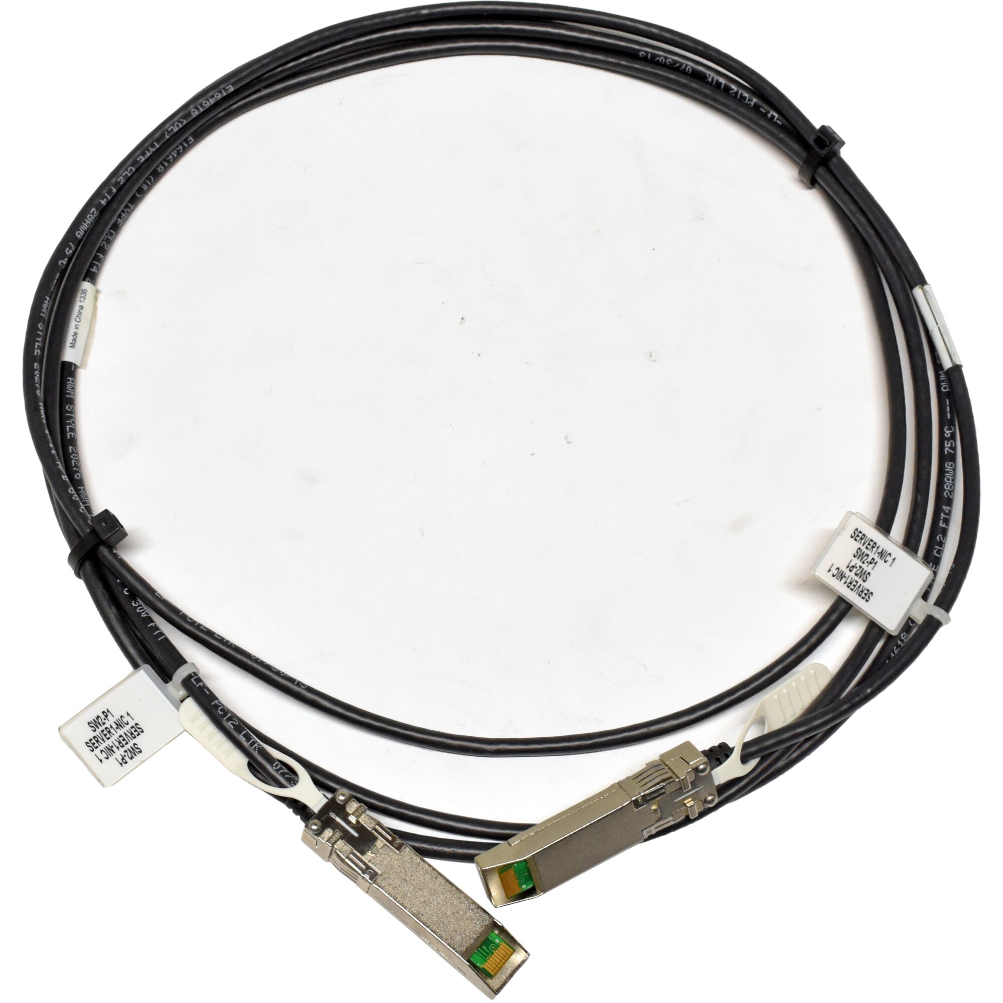 Cable DAC HP 10 GbE SFP+ a SFP+ (1 m) — 487654‑001 / SPS 487968‑001 — Seminuevo - Image 3