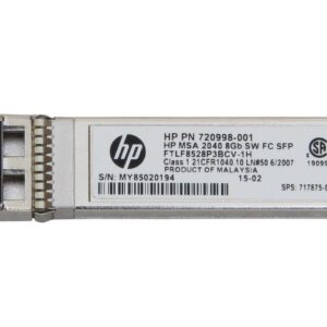 Módulo HP 720998‑001 / FTLF8528P3BCV‑1H 8G SW FC SFP+ – Para MSA 2040 – Seminuevo
