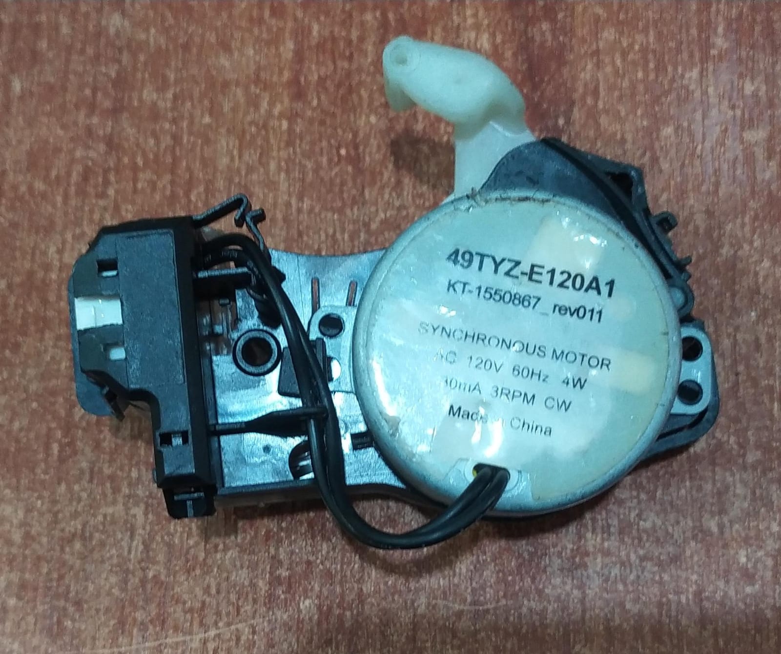 Motor sincrónico / actuador de cambio 49TYZ‑E120A1 / KT‑1550867_rev011 – 120V 60Hz – usado