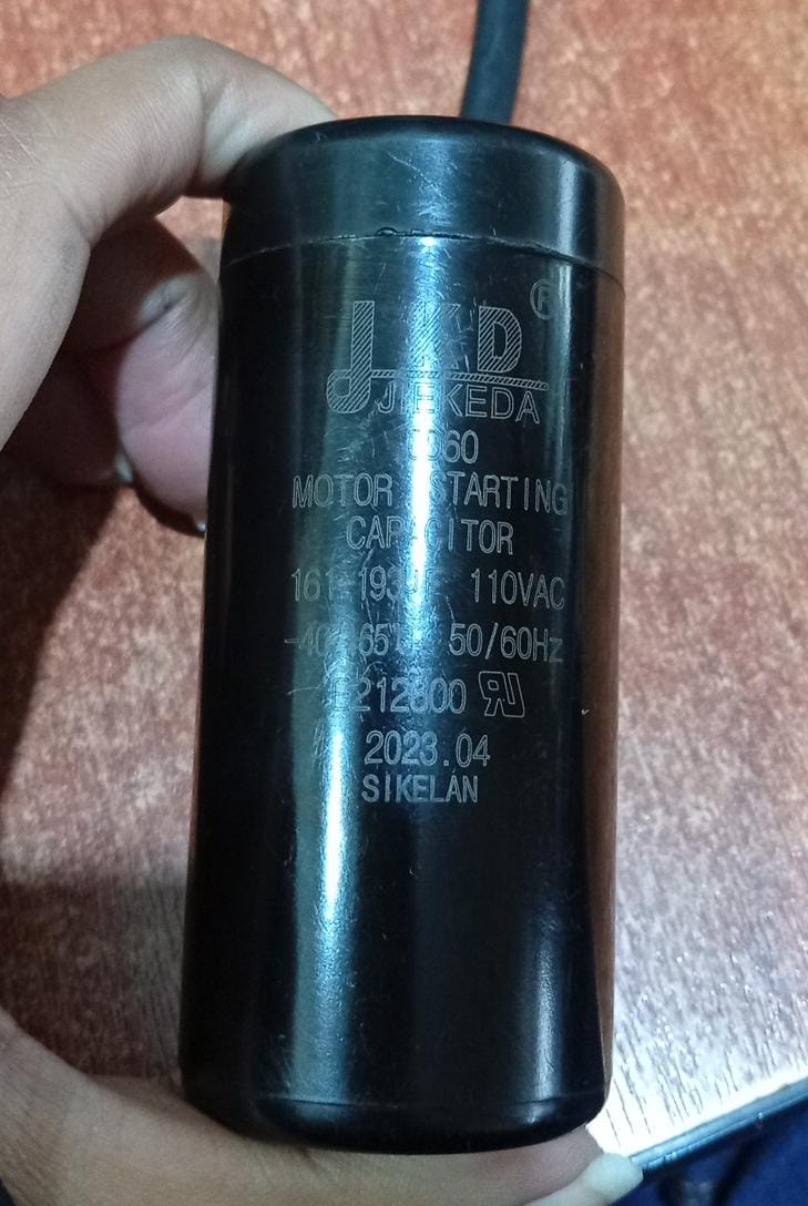 Condensador de Arranque JKD Jiekeda 161‑193 µF 110 VAC Cableado | Motores Monofásicos - Image 2