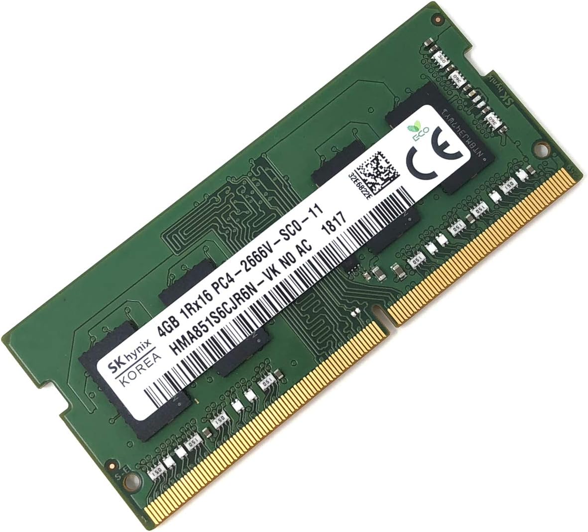 Memoria RAM SK hynix 4GB DDR4 2666 MHz 1Rx16 (HMA851S6CJR6N‑VK) – nueva y sellada