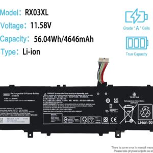 Batería Laptop HP RX03XL Seminueva 56Wh – Compatible con ProBook / EliteBook