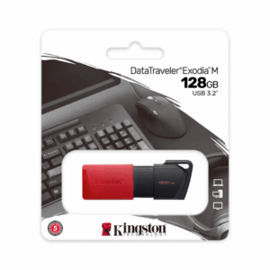 Memoria USB Kingston DataTraveler Exodia M 128 GB – USB 3.2 – Nuevo en caja