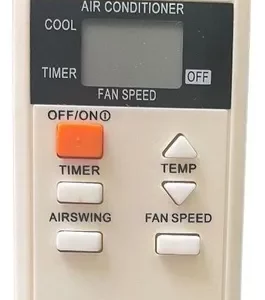 Control remoto Panasonic A75C3733 aire acondicionado (usado, sin tapa de batería)