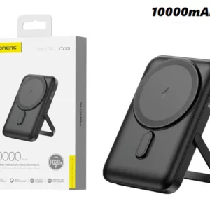 Power Bank FONENG CX101 10000 mAh – Inalámbrico 15W – Soporte Magnético