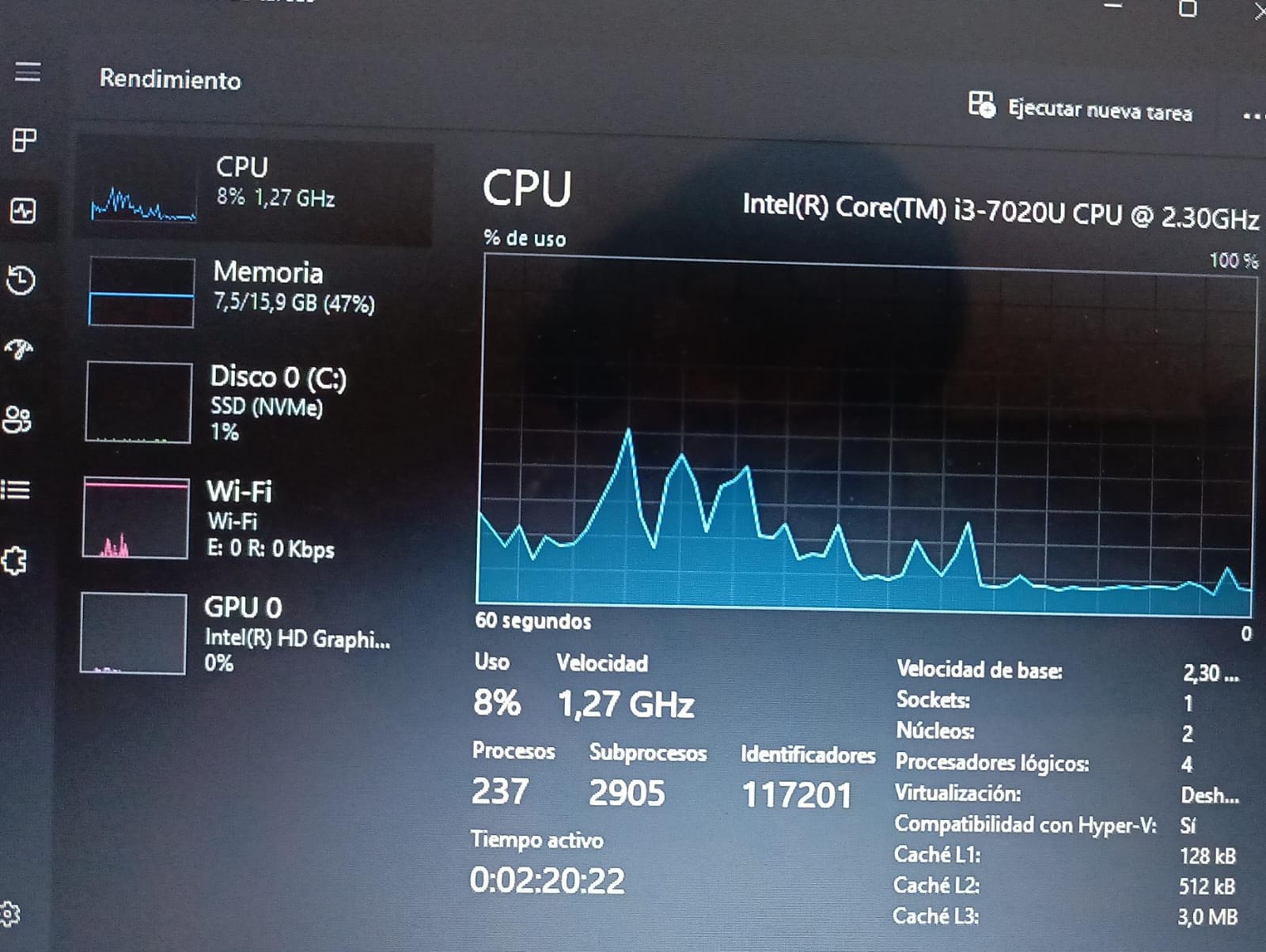 Laptop barata HP i3 7th 16gb RAM 1TB SSD DE USO - Image 7