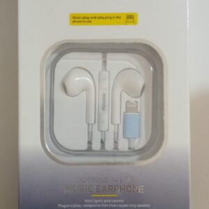 Audífonos FONENG T62 con cable (Lightning) – nuevos en caja sellada, 1,2 m