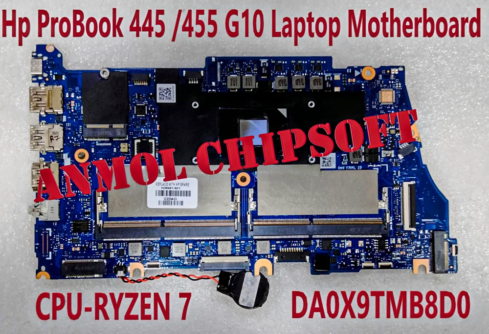 Placa Base HP ProBook 455 / 445 G10 AMD Ryzen 7 7730U (DA0X9TMB8D0)