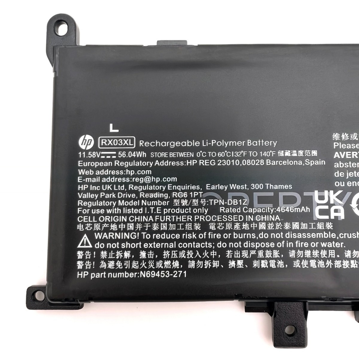 Batería Laptop HP RX03XL Seminueva 56Wh – Compatible con ProBook / EliteBook - Image 4