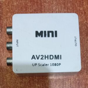 Conversor AV a HDMI Mini AV2HDMI 1080p (Entrada RCA‑AV → Salida HDMI) – usado