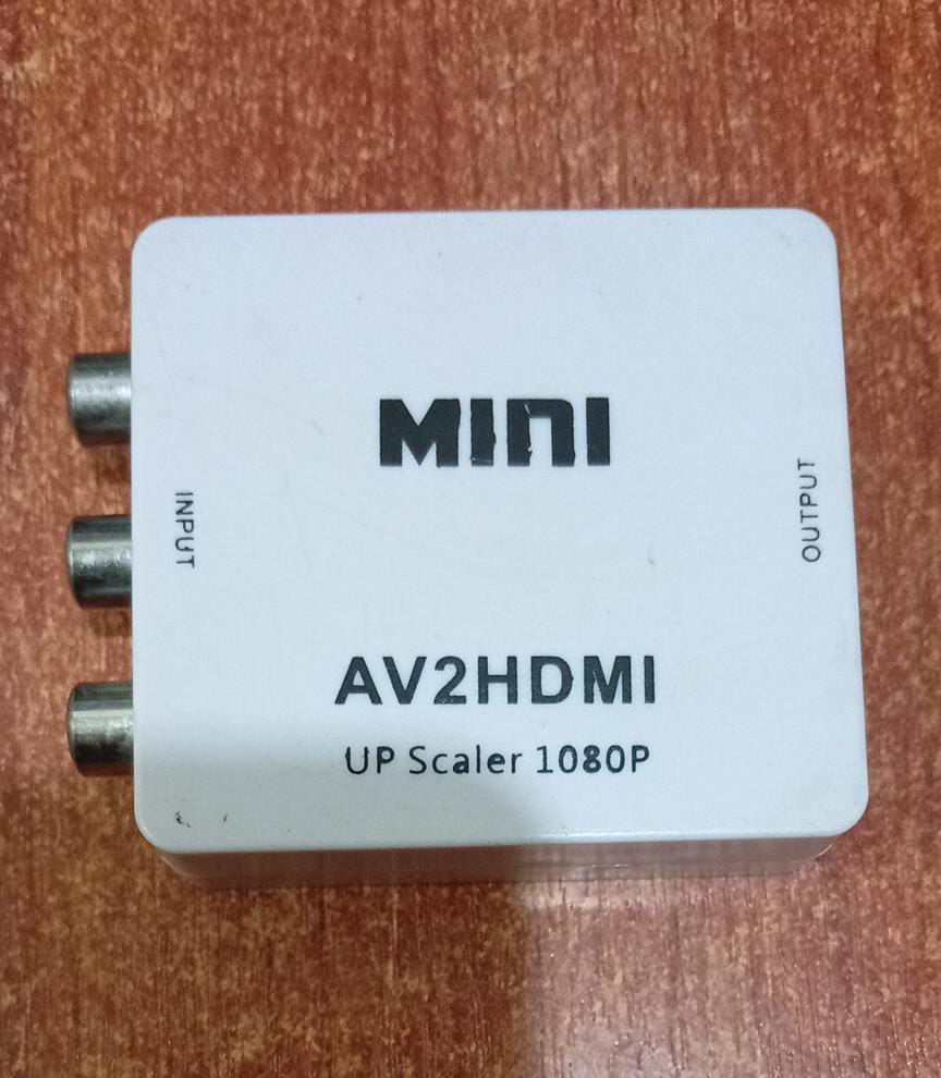 Conversor AV a HDMI Mini AV2HDMI 1080p (Entrada RCA‑AV → Salida HDMI) – usado