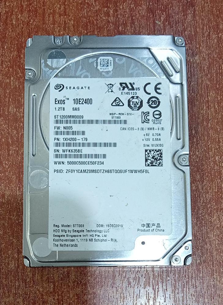 Disco Duro Seagate Exos 10E2400 ST1200MM0009 1.2 TB SAS 12 Gb/s 2.5" 10K RPM – Nuevo