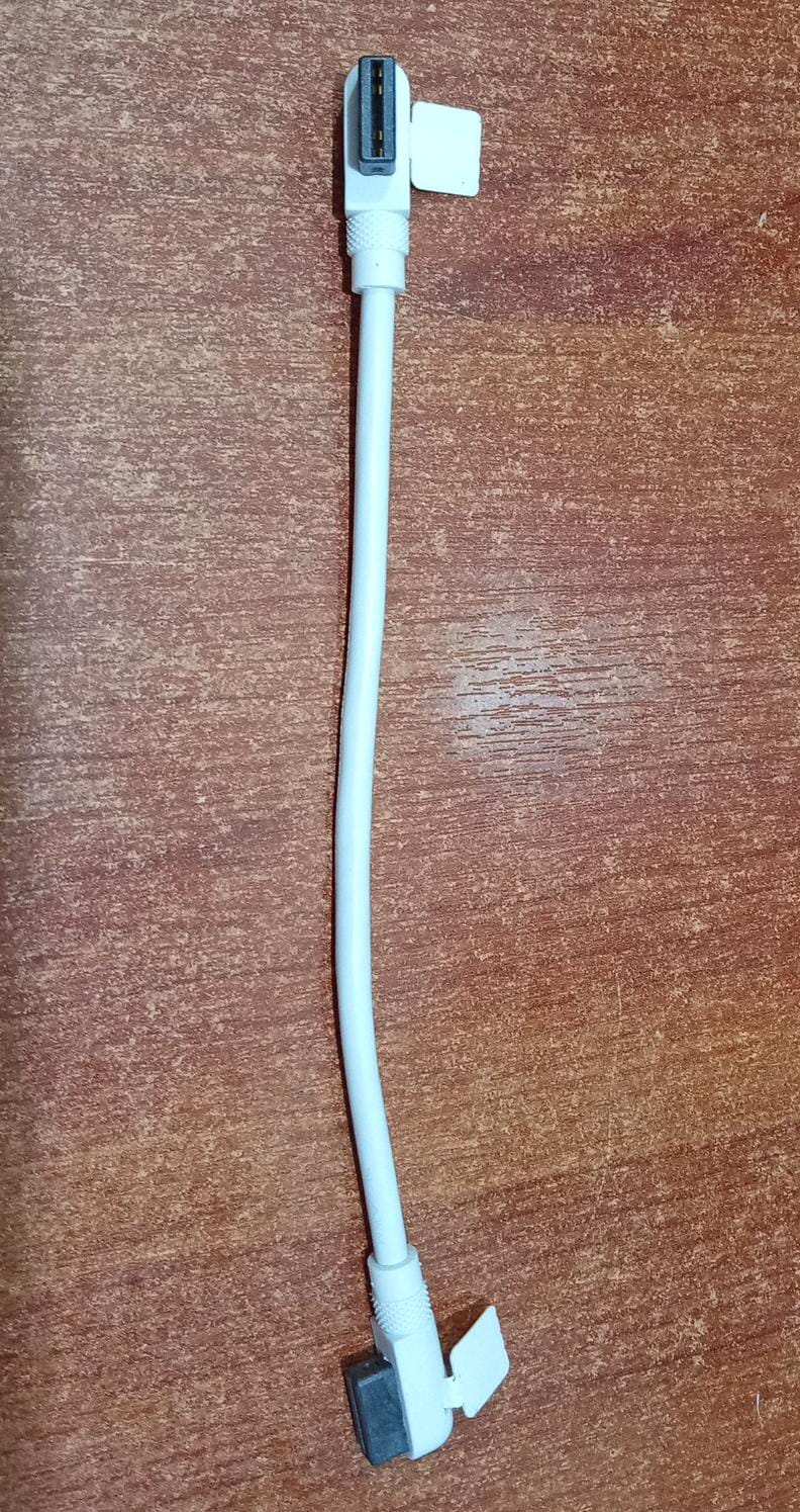 Cable iCUE LINK (Corsair) 2×135 mm Slim 90° Blanco - Image 2