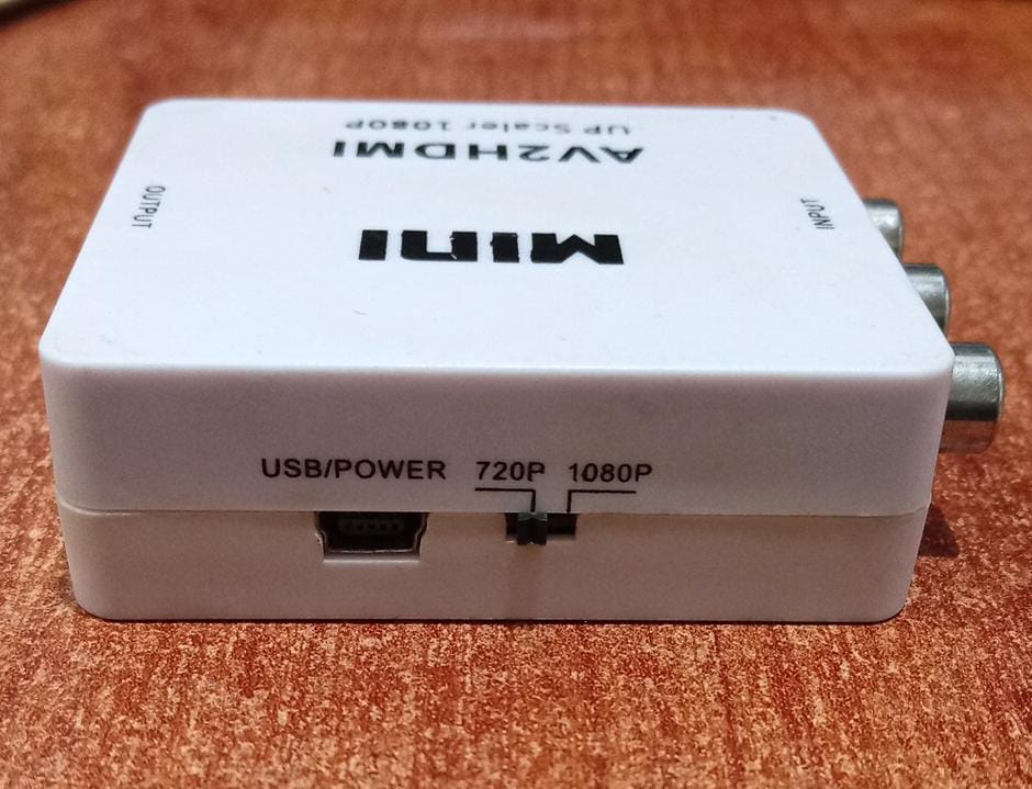 Conversor AV a HDMI Mini AV2HDMI 1080p (Entrada RCA‑AV → Salida HDMI) – usado - Image 4
