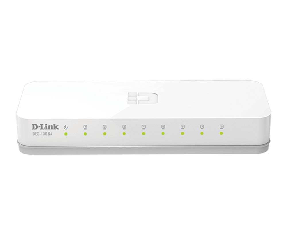 Switch 8 Puertos 10/100 Mbps D-Link DES-1008A (H/W Ver. E1)
