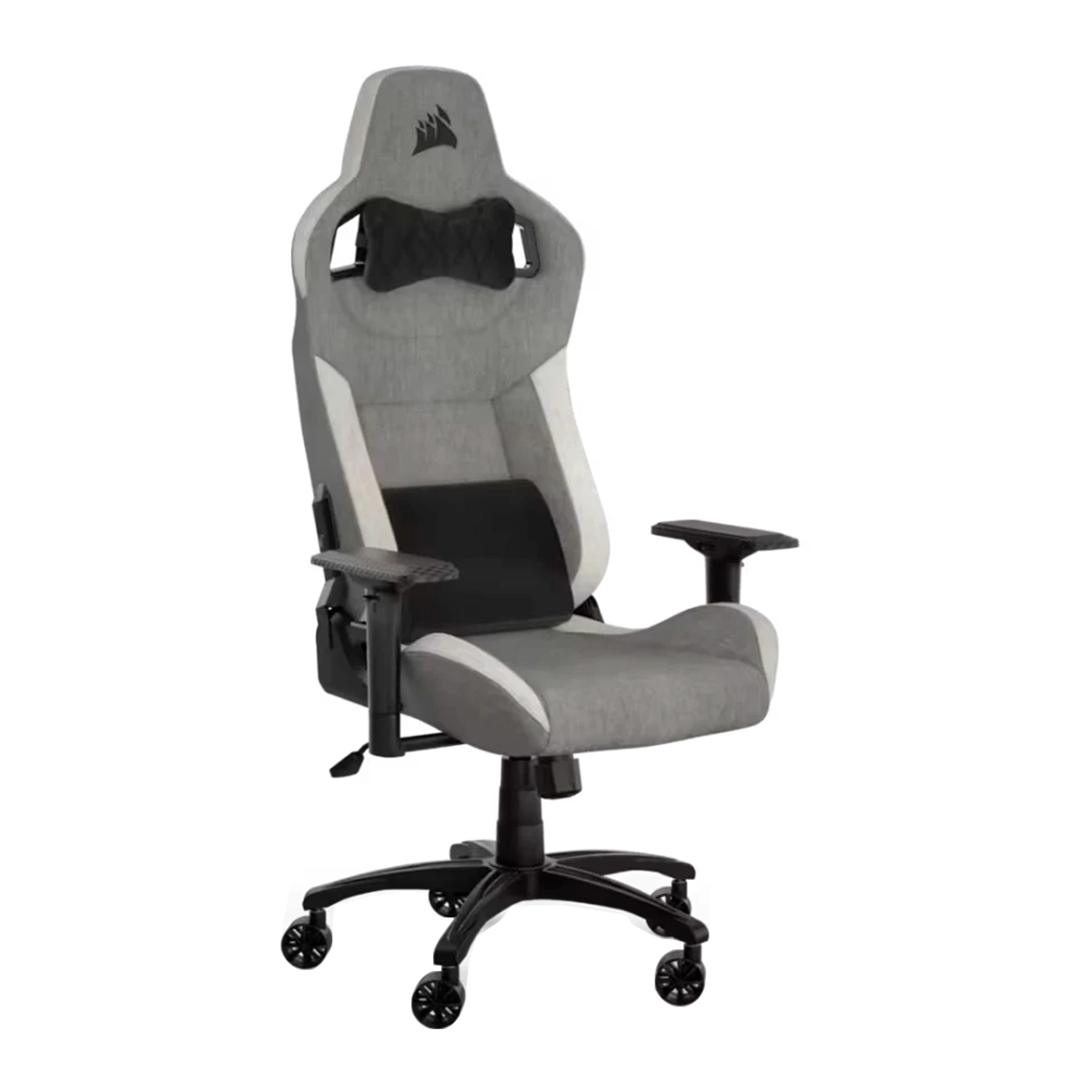 Silla Gamer CORSAIR T3 RUSH Tela Gris/Carbón, Gris/Blanco, Carbón – Reclinable, Ergonómica y Nueva - Image 2