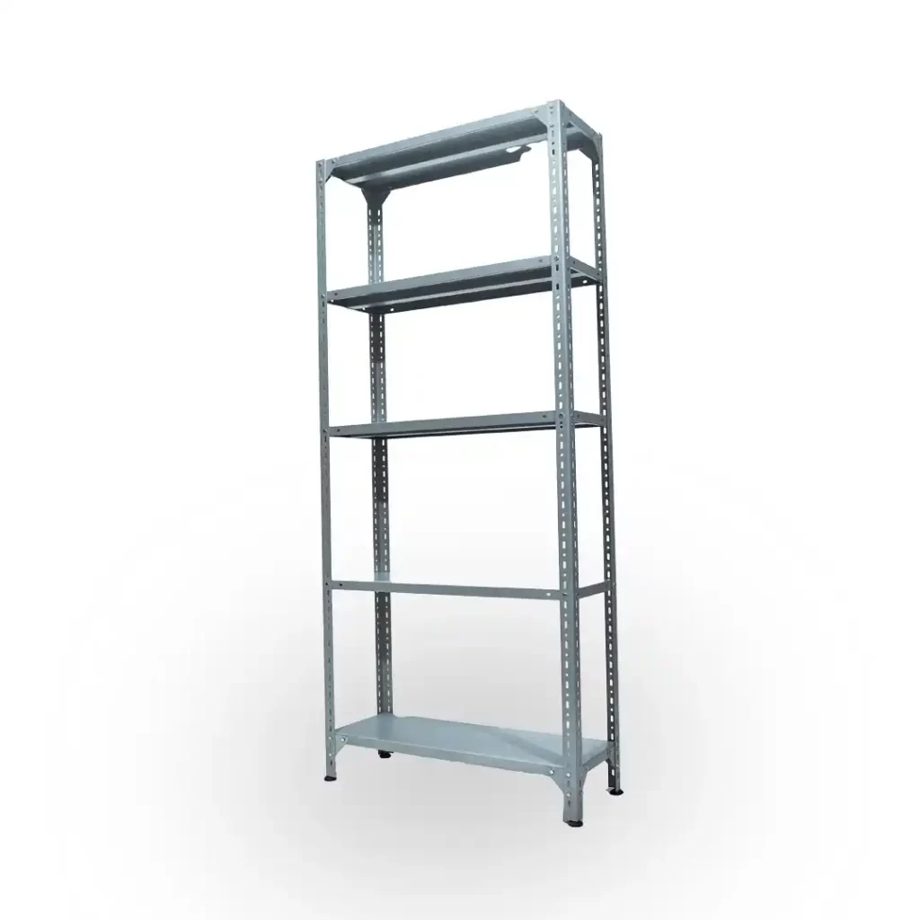 Estantería metálica reforzada 5 niveles tipo bodega / almacén – estructura pesada