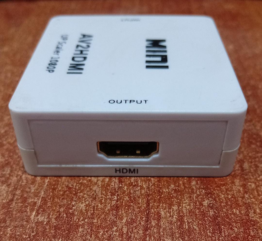 Conversor AV a HDMI Mini AV2HDMI 1080p (Entrada RCA‑AV → Salida HDMI) – usado - Image 2
