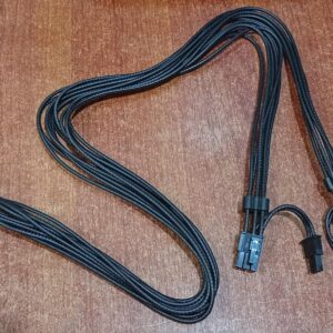 Cable nuevo Corsair 12V‑2x6 / 12 pines → 2×(6+2) pines PCIe para PSU Corsair