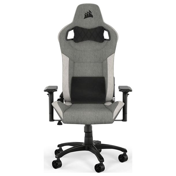 Silla Gamer CORSAIR T3 RUSH Tela Gris/Carbón, Gris/Blanco, Carbón – Reclinable, Ergonómica y Nueva - Image 3