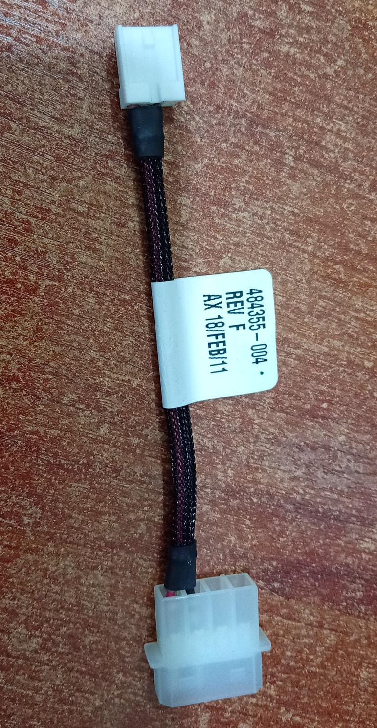 Cable de Alimentación SATA HP 484355‑004 – Power Cable HP Servidor / Unidad Óptica – Seminuevo