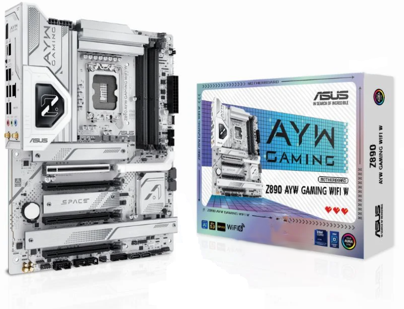 Placa Madre ASUS Z890 AYW Gaming WiFi W – Chipset Intel Z890, DDR5, PCIe 5.0, Wi‑Fi 7 – Open Box
