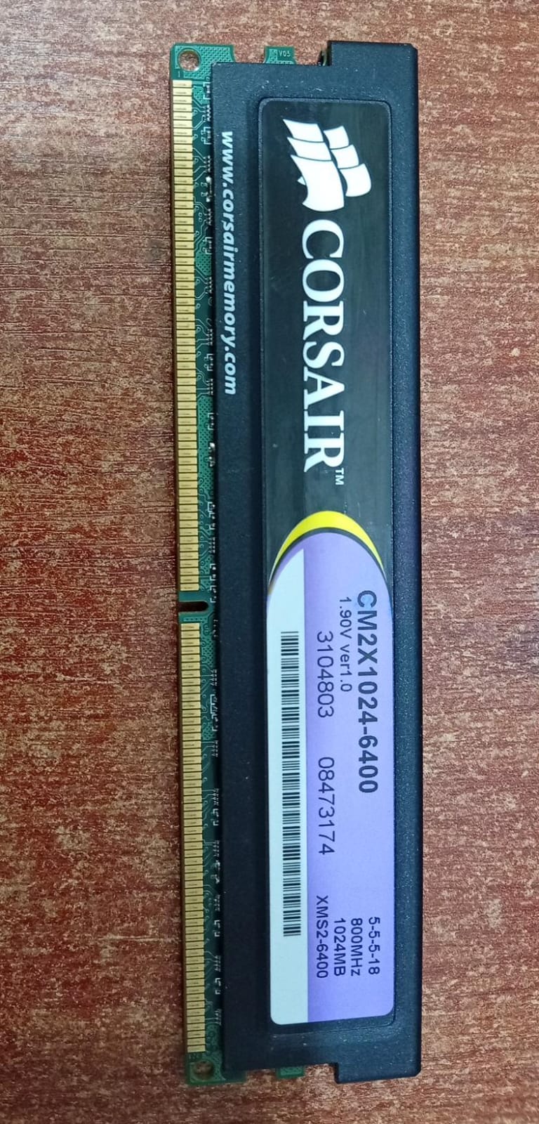 Memoria RAM Corsair CM2X1024-6400 1 GB DDR2‑800 MHz XMS2 (seminueva) - Image 3