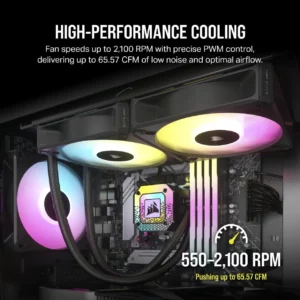 Kit 3 Ventiladores Corsair AF120 RGB Elite 120 mm PWM RGB – Seminuevo