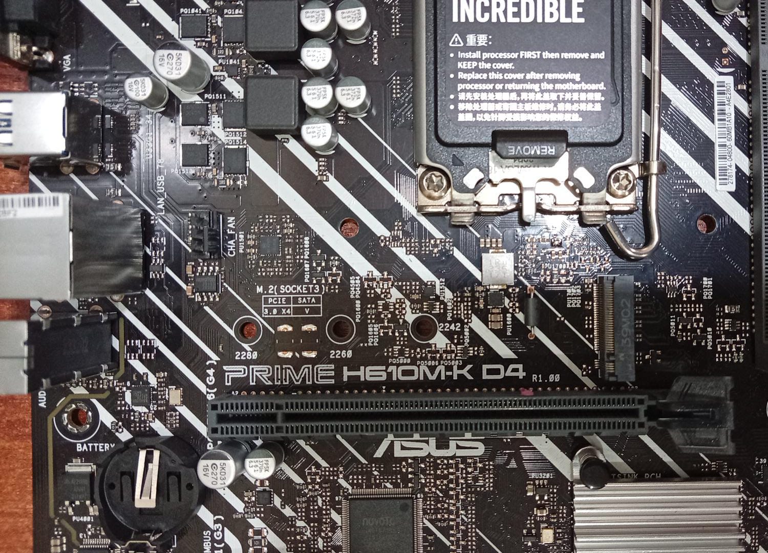 Placa madre ASUS PRIME H610M-K D4 Micro‑ATX LGA1700 DDR4 — seminueva - Image 5