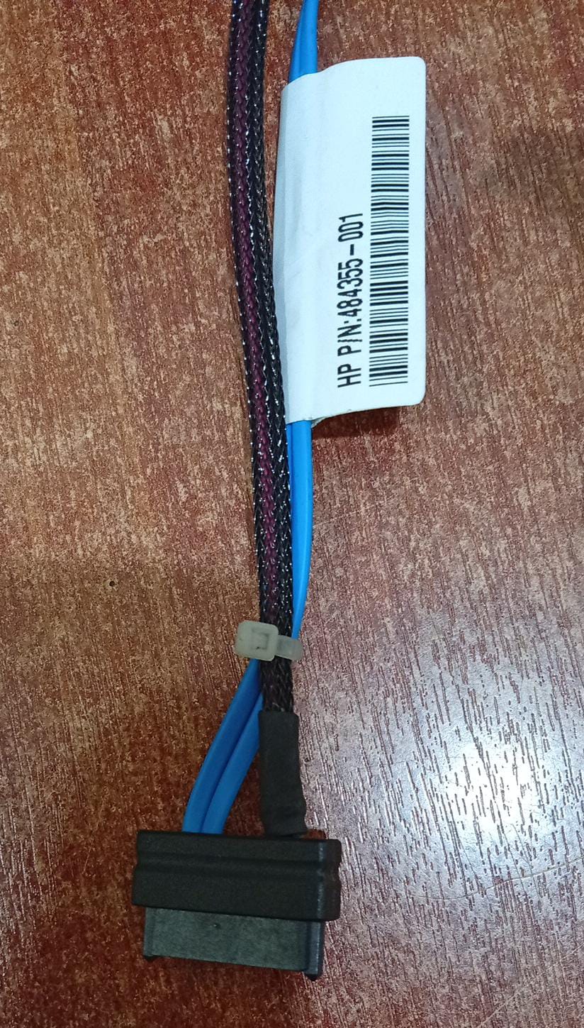 Cable SATA HP 484355-001 Amphenol 6017B0164301 Power/Data Interno Seminuevo - Image 3