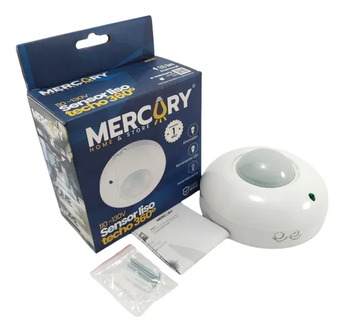Sensor de Movimiento Mercury ST‑07 (YCA1002B) – Sensor Liso 360° para Techo 110‑130 V ESE10