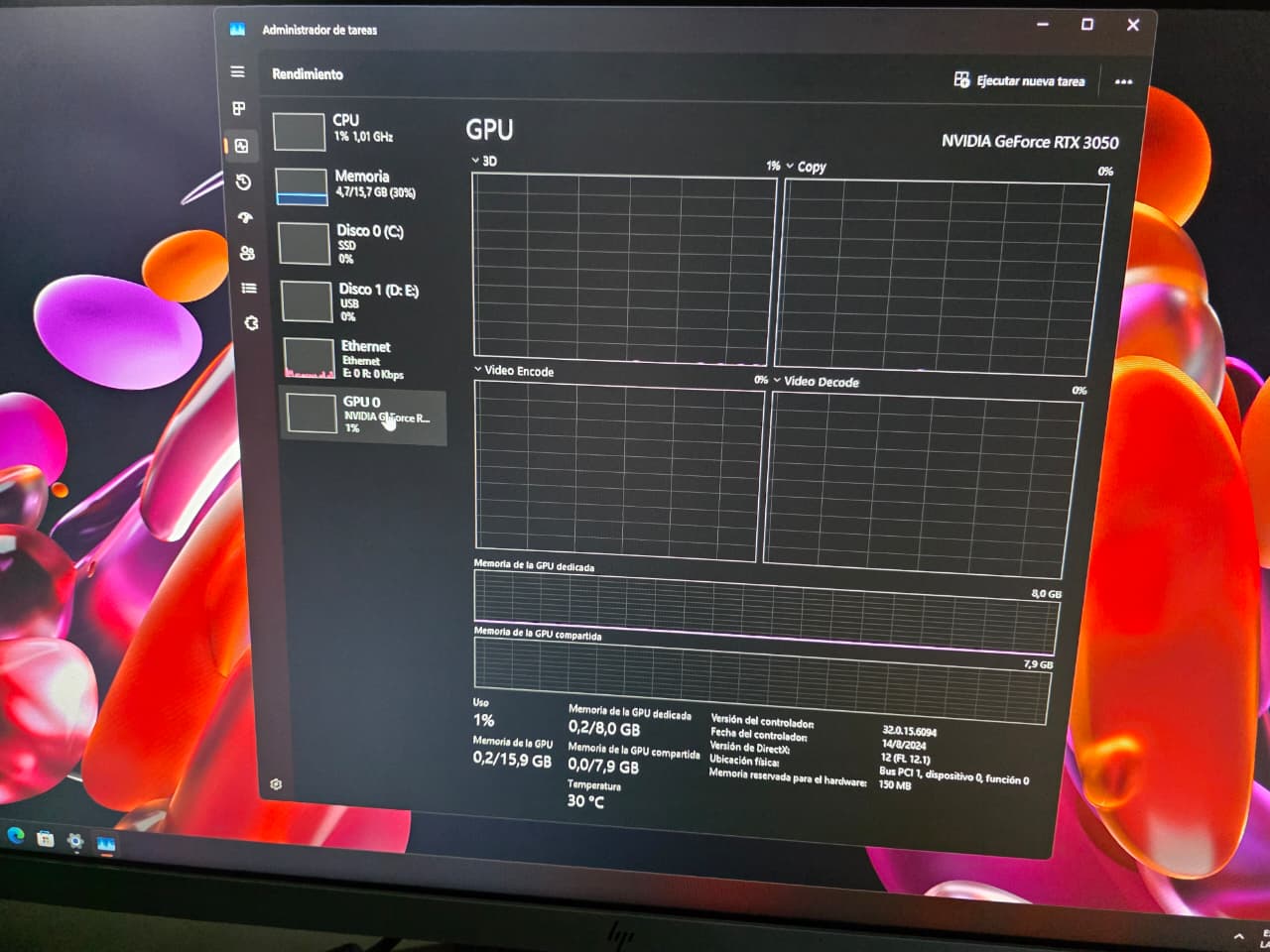 PC Gaming Intel i5 12va Gen + RTX 3050 2GB 16GB RAM, 500GB SSD - Image 6