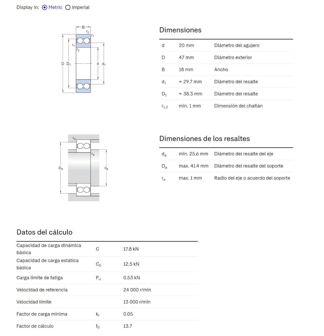 Rodamiento 4204ATN9 20x47x18mm SKF Rodamiento rígido - Image 2