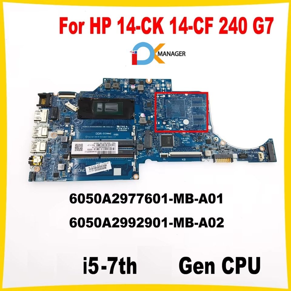 Placa Base Motherboard HP 6050A2977601 i5 7ma Gen GRANGER HP 14-ck 240 G7