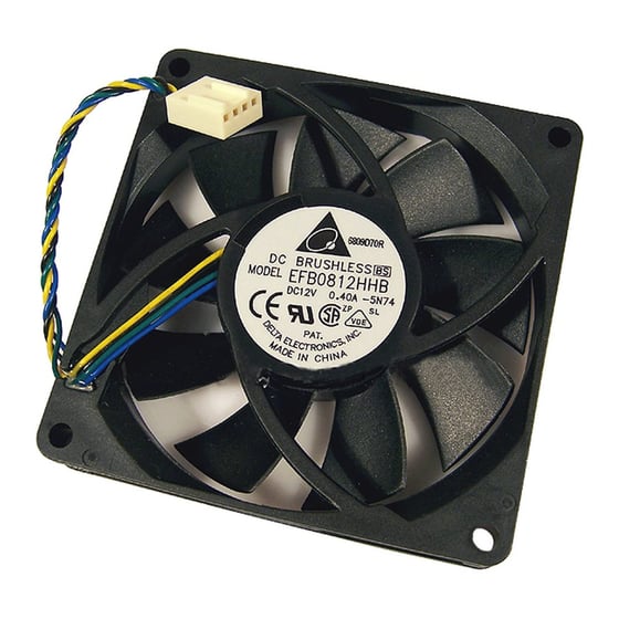 Ventilador Delta Electronics EFB0812HHB 12 V DC 0.40 A – 80×80×15 mm – Seminuevo