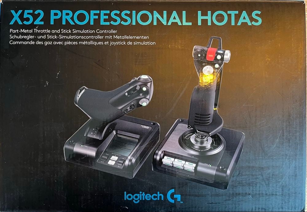 Logitech X52 Professional HOTAS – Controlador de Vuelo Joystick y Throttle Gaming – Nuevo Open Box