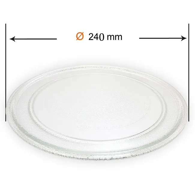 Plato de Vidrio para Microondas (Repuesto) 24cm