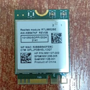 Tarjeta Inalámbrica Realtek RTL8852BE Wi‑Fi 6 M.2 2230 Bluetooth 5.0 / 5.2