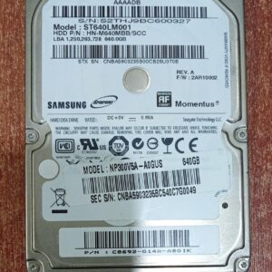 Disco Duro Interno Laptop 640GB SATA 2.5″ Samsung Spinpoint M8 ST640LM001 / HN‑M640MBB – Seminuevo